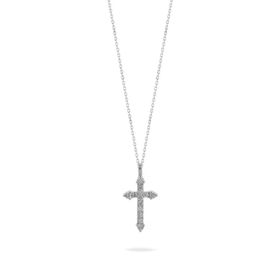 Diamond cross clearance pendant necklace womens